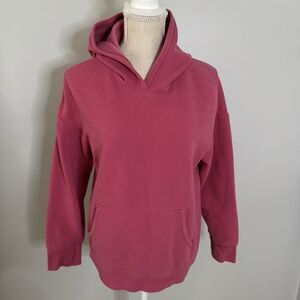 Athleta Girl Pink Retroactive Oversized Hoodie‎ Size XL/14